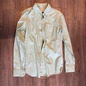 J. Crew Non-Iron Slim Fit Button Down Green Casual Shirt - Size XS